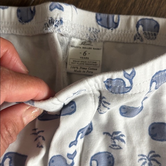 Roberta Roller Rabbit whale print pajamas 6 - Picture 6 of 8